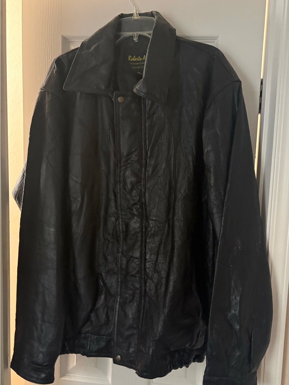 Men's Black Leather Jacket